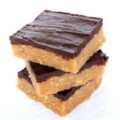 A picture of Peanut Butter No Bake Bars.