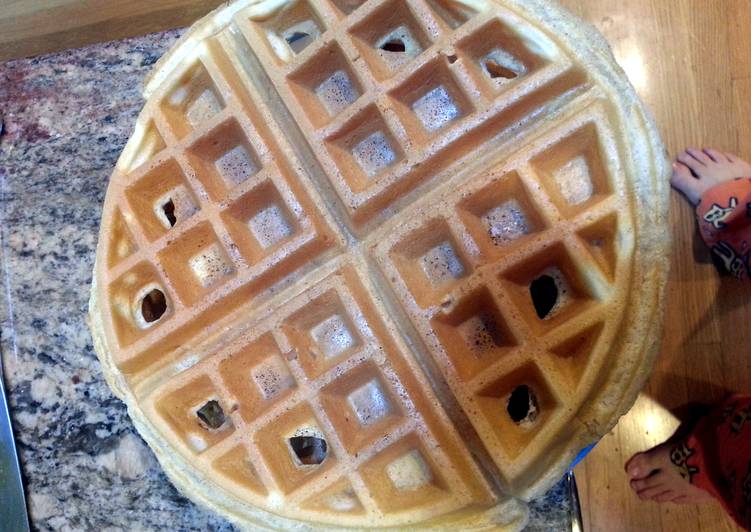 Steps to Make Homemade Belgian Waffles