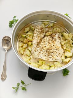 Une photo de Filet de cabillaud à la vapeur