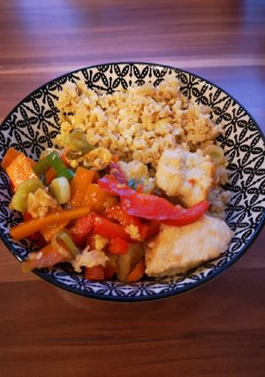 Asiatischer Blumenkohl - Reis Rezepthauptbild