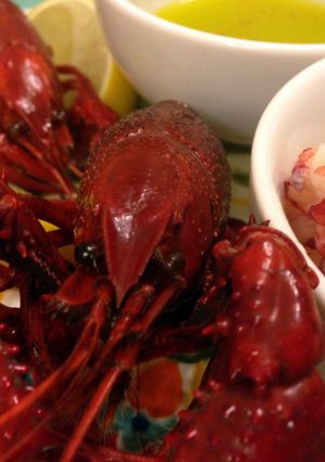 A picture of Preparing and Serving Crayfish.