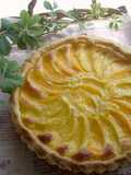 Yellow Peach and Almond Cream Tart