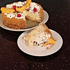 A picture of Fresh Peach Cheesecake.