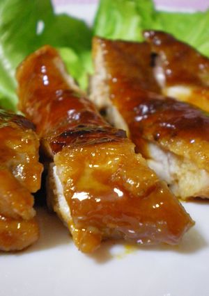 A picture of ◆Teriyaki Chicken with Garlic Ketchup◆.