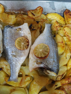Una foto de Dorada al horno
