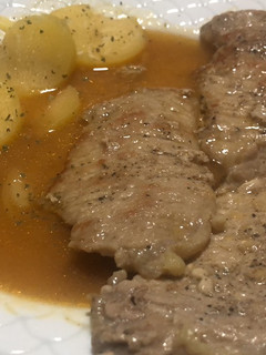 Una foto de Filetes de lomo en salsa