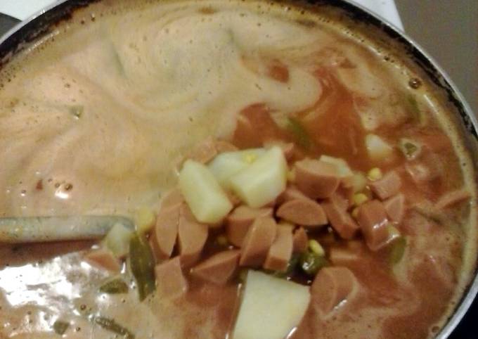 hotdog soup