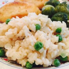 A picture of Creamy Risotto With Peas.