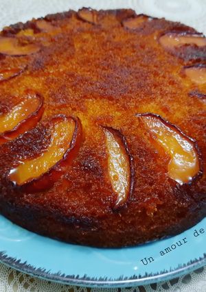 Une photo de Gateau renversé aux pommes 🍎