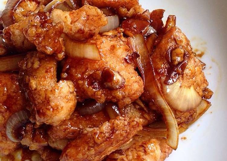 Ayam Garing Saus Inggris