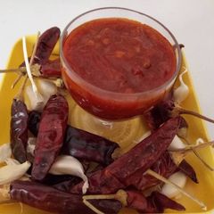 A picture of Schezwan sauce.