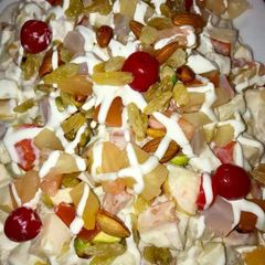 Creamy shahi fruit chat 😋😋 A picture of Creamy shahi fruit chat 😋😋.