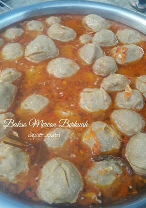 Foto resep Bakso Mercon Berkuah