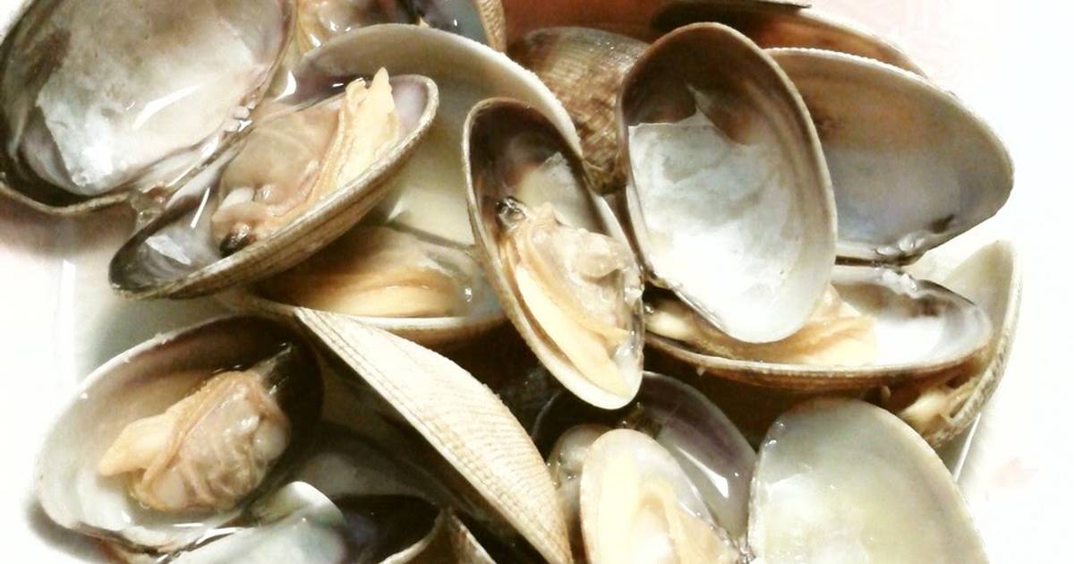 SakeSteamed Manila Clams (Easy in the Microwave) Recipe by cookpad