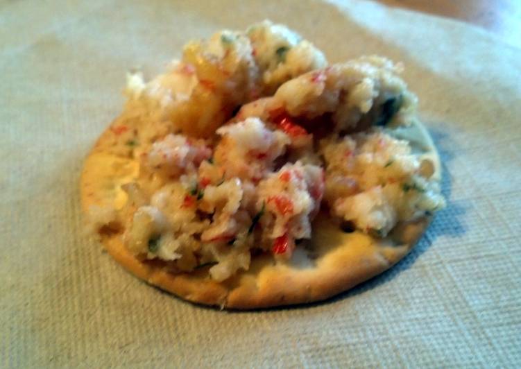 Recipe of Homemade Crab and Cashew Canapés