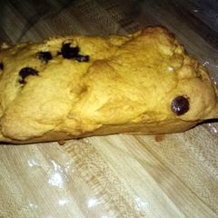 A picture of Griff's easiest pumpkin bread ever.