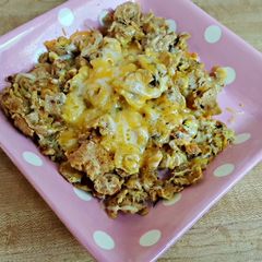 A picture of Leah's Matzoh Brei.