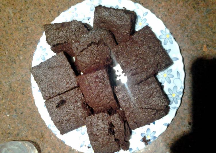 Chewy brownies with cocoa powder