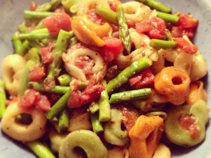 Easy Steps to Make Recipe Tortellini &amp;amp; Asparagus that is Delicious, Perfect}