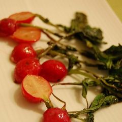 A picture of Grilled Radishes Seasoned in Butter Ponzu.