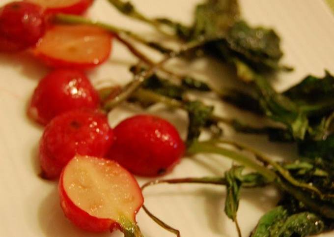 Grilled Radishes Seasoned in Butter Ponzu