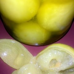 A picture of Sig's Moroccan preserved lemons.