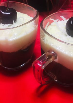 Una foto de Mousse de Coco y Chocolate 🍫 !