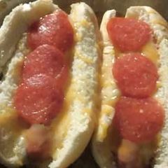 A picture of Autumn's Pizza Dogs.