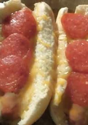 A picture of Autumn's Pizza Dogs.