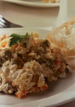 Zdjęcie przepisu Sałatka jarzynowa na Varomie (Książka Thermomix).