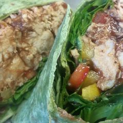 A picture of Shredded BBQ Chicken Wrap.