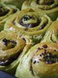 Green Tea Spiral Rolls with Adzuki Beans