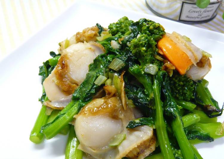 Broccolini and Scallops in Salty Sauce