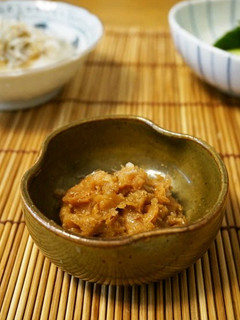 A picture of My Family's Pickled Plums and Bonito Flakes.