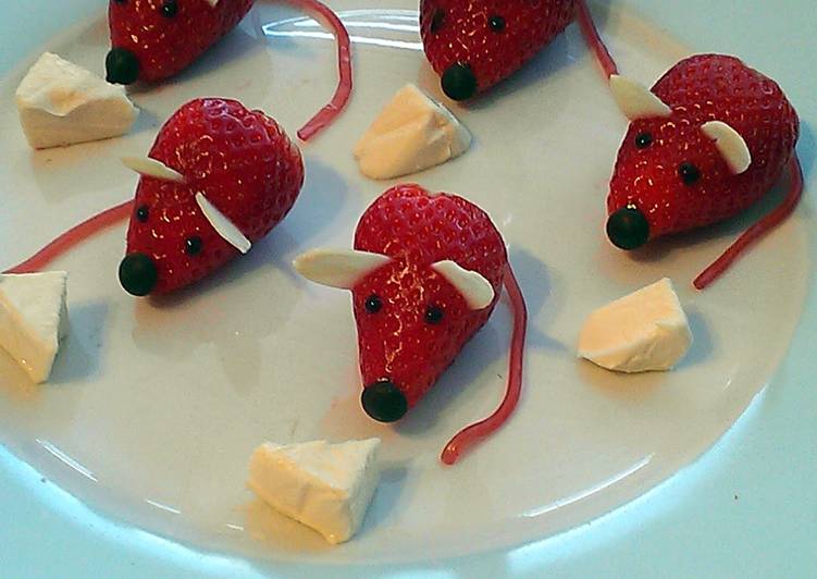 Recipe of Homemade Vickys Halloween Strawberry Mice! GF DF EF SF NF