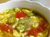 egg tomato noodle soup