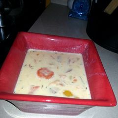 A picture of White bean Sausage soup.