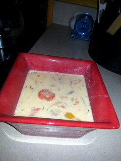 A picture of White bean Sausage soup.