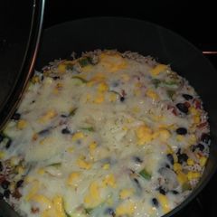 A picture of Loaded rice skillet.