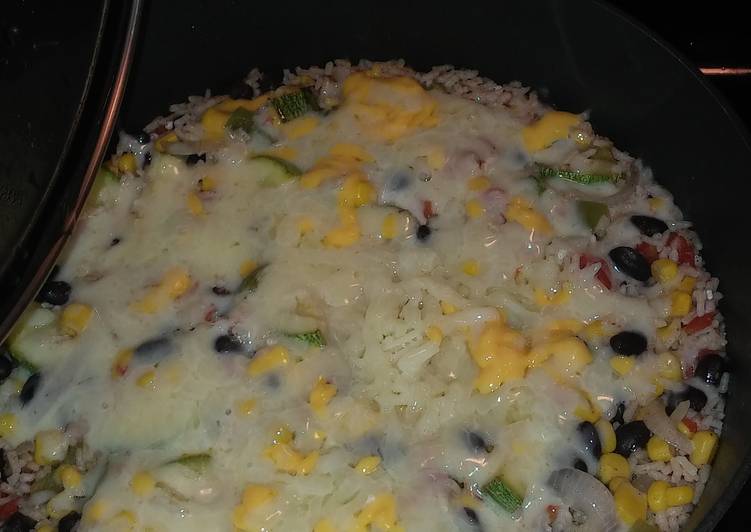 Simple Way to Make Tasty Loaded rice skillet