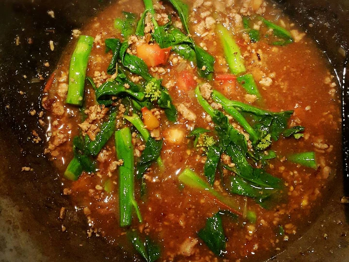 Easy Way Make Somen with Minced Beef and Broccoli sauce โซเมนราดหน้าเนื้อสับ the So Delicious Can spoil the tongue