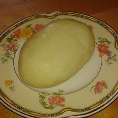 Homemade mozzarella A picture of Homemade mozzarella.
