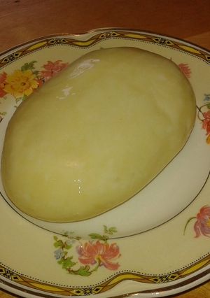 A picture of Homemade mozzarella.