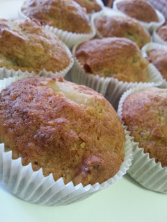 A picture of Healthy Hummingbird Cupcakes!.