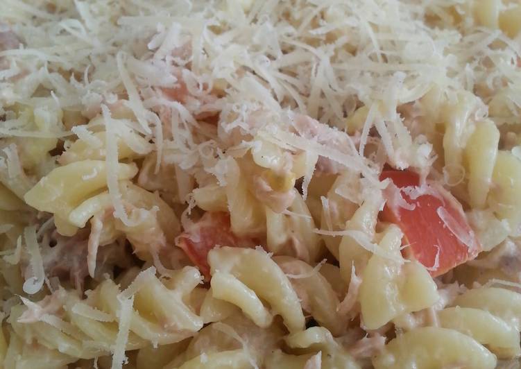 Steps to Prepare Super Quick Homemade Tuna Pasta Salad