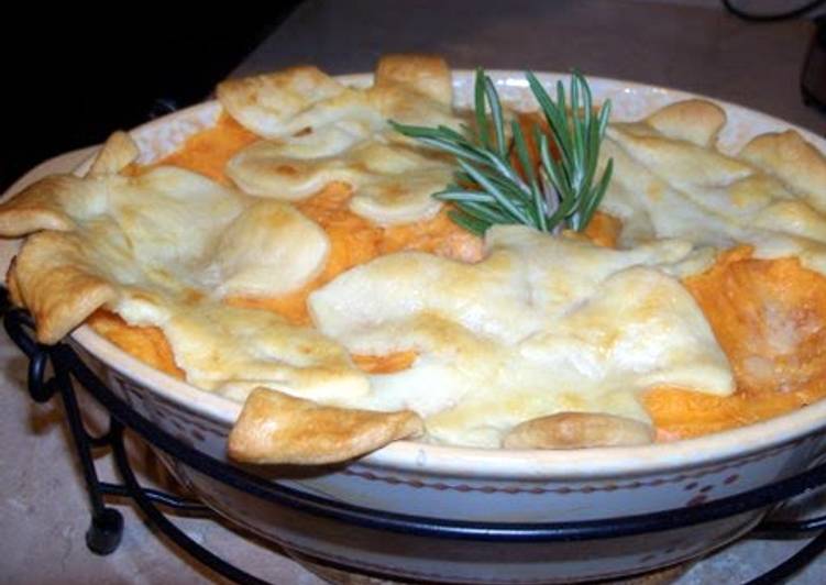 Savory turkey and sweet potato pot pie Savory turkey and sweet potato pot pie