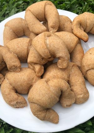 Una foto de Medialunas integrales veganas