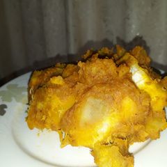 A picture of Sweet potato and yam porriage.