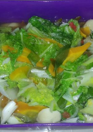 Foto resep Sawi putih+bakso
