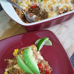 Cheesy Mexi-Quinoa Bake A picture of Cheesy Mexi-Quinoa Bake.